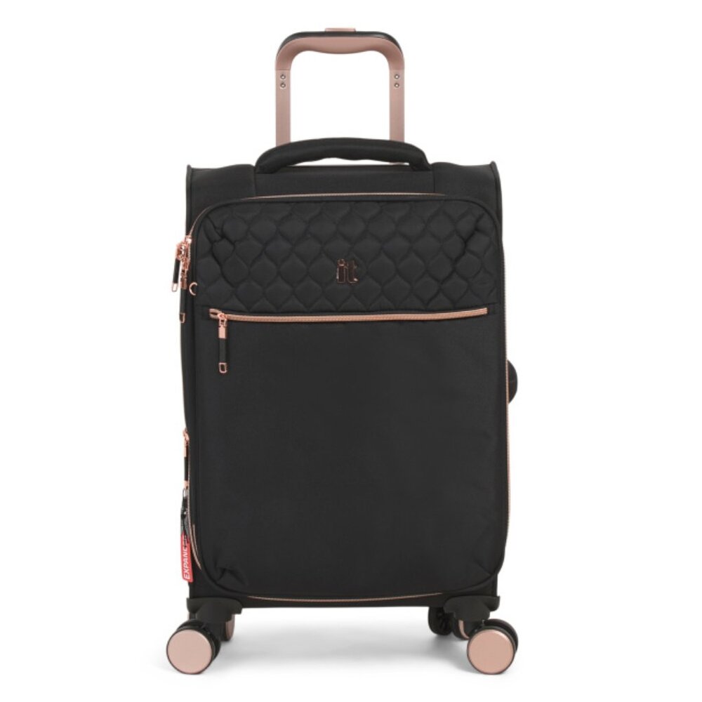 IT LUGGAGE Black 22in Divinity Ii Softside Carry-on Spinner
